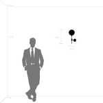 813611 Бра GLOBO 1х40W E14 бронза/белый