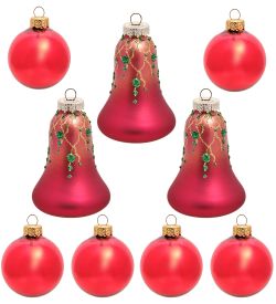 Элита НФШ-1157/2 Набор ел.украшений 9шт «Шары и колокольчики» 65 мм