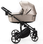 Детская коляска Adamex Zico Deluxe New 3 в 1 ZN-SM6 (БЕЖЕВАЯ ПЕРЛ. КОЖА)