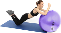 Мяч для фитнеса «ФИТБОЛ-65» Bradex SF 0718 с насосом, фиолетовый