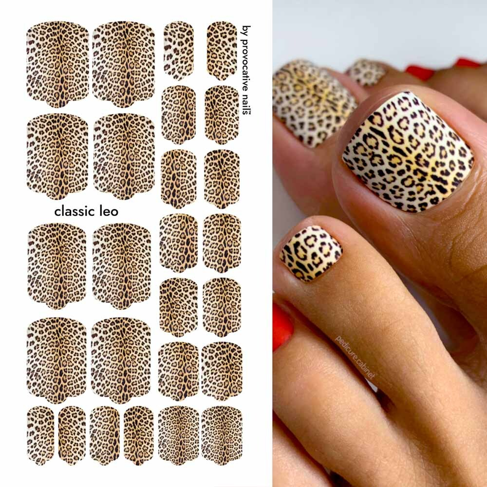 Плёнки для педикюра by provocative nails classic leo