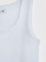 Белый кроп топ укороченный под пиджак