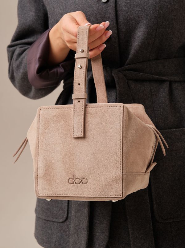 Замшевая сумка Quadra DBR 30989 ваниль