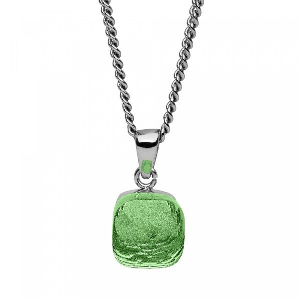 Колье Qudo Firenze peridot 400159.1 G/S цвет серебряный, зеленый