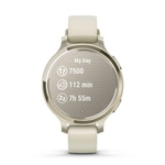 Умные часы Garmin Lily 2 Active кремово-золотые с белым силиконовым ремешком