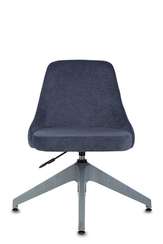 Кресло Бюрократ CH-340GLZ синий Light-27 крестов.4-луч. пластик пластик серый