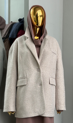 Жакет - полупальто / макадамия