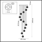 Подвесная светодиодная люстра Odeon Light CRYSTAL 5008/56L