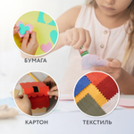 Клей-карандаш «Зверята: кошка, мышка, хрюшка», 9 г, фигурный колпачок, 3 шт./блистер, BRAUBERG KIDS.