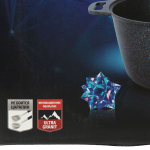 Кастрюля алюминий, антиприг, 6 л, с крыш, Kukmara, Granit Ultra, кга62а, красн