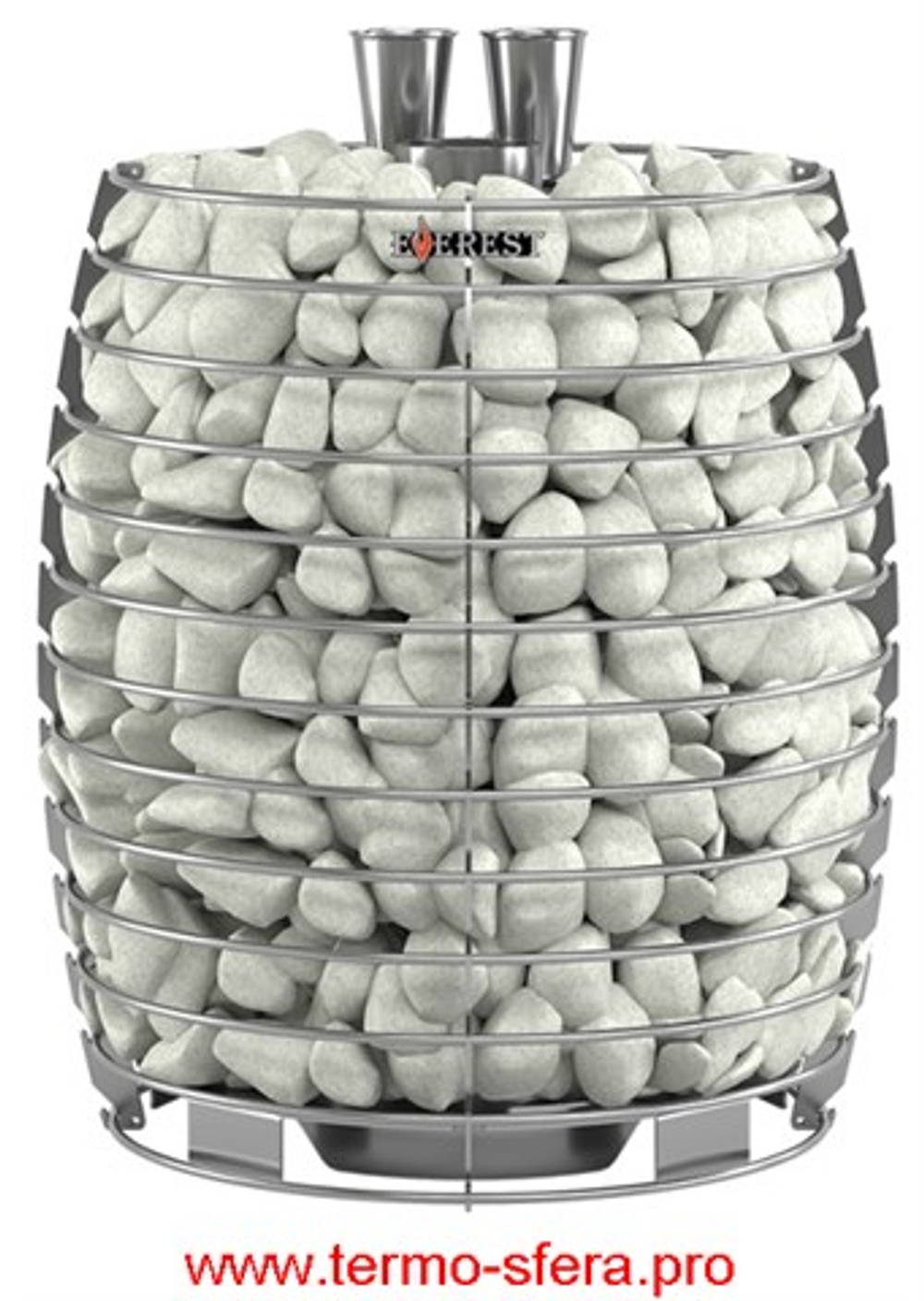 Печь для бани Эверест "Steam Heat" 24 INOX Б/В