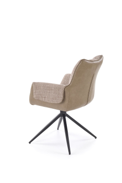 Стул HALMAR K579 коричневый/черный, поворотный