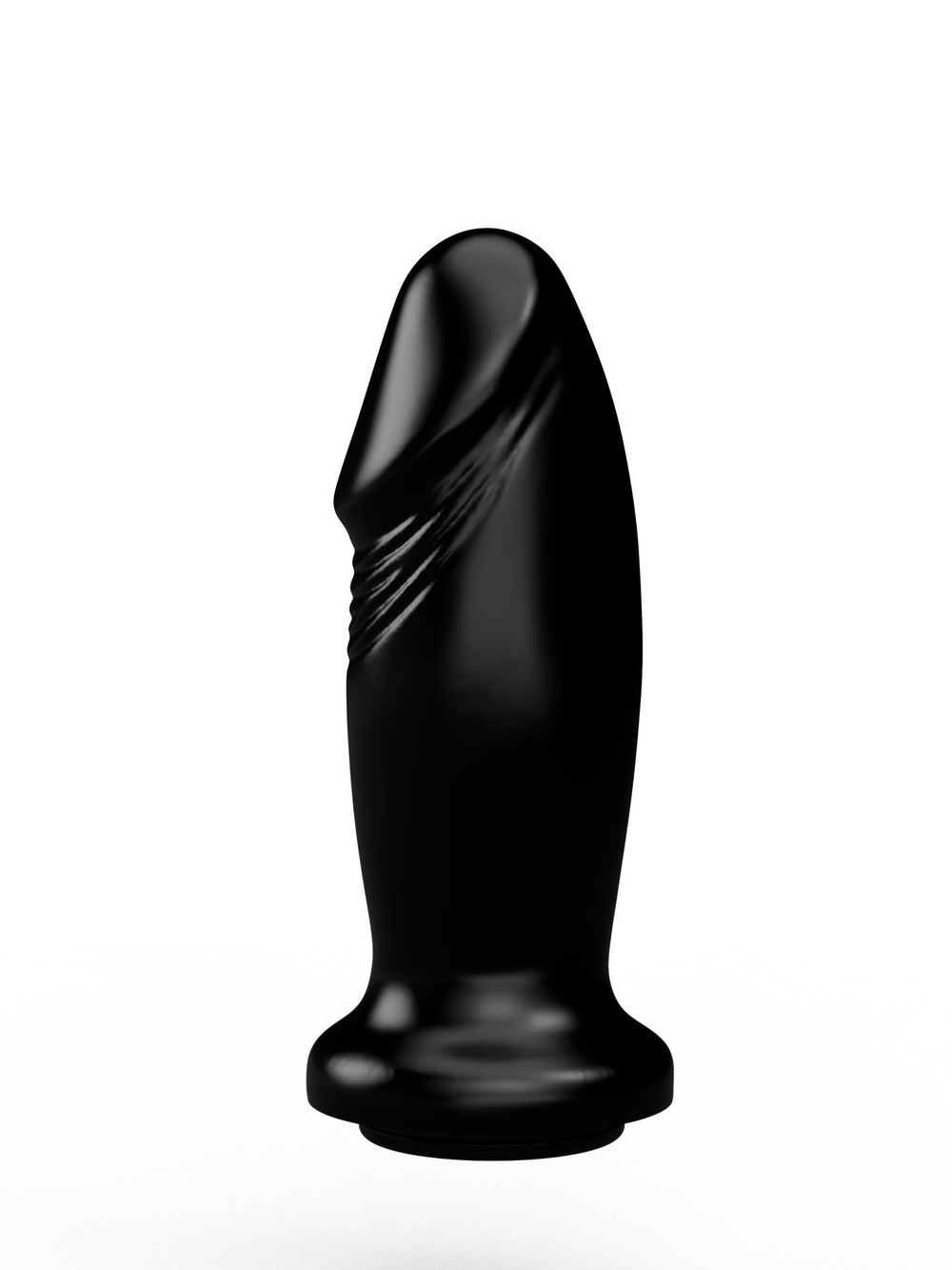 Анальный плаг LOVETOY фаллической формы, чёрный