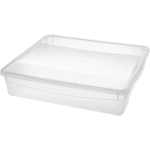 Контейнер универсальный с крышкой для хранения «КРИСТАЛЛ», бесцветный, 40*33,5*8,5см , 9л