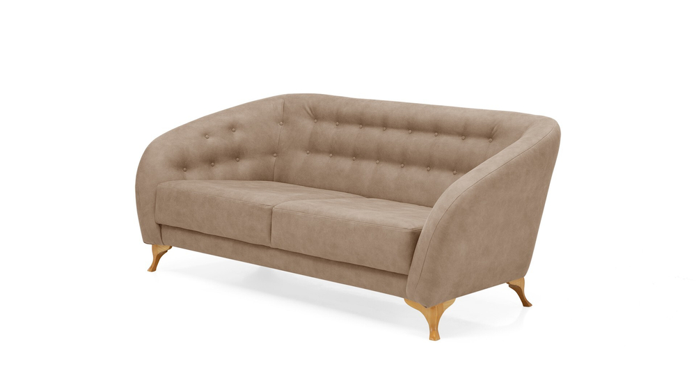 Диван Борнео 2 (944м) 200*95*83 см, Коричневый  Нераскладной Фиеста в наличии