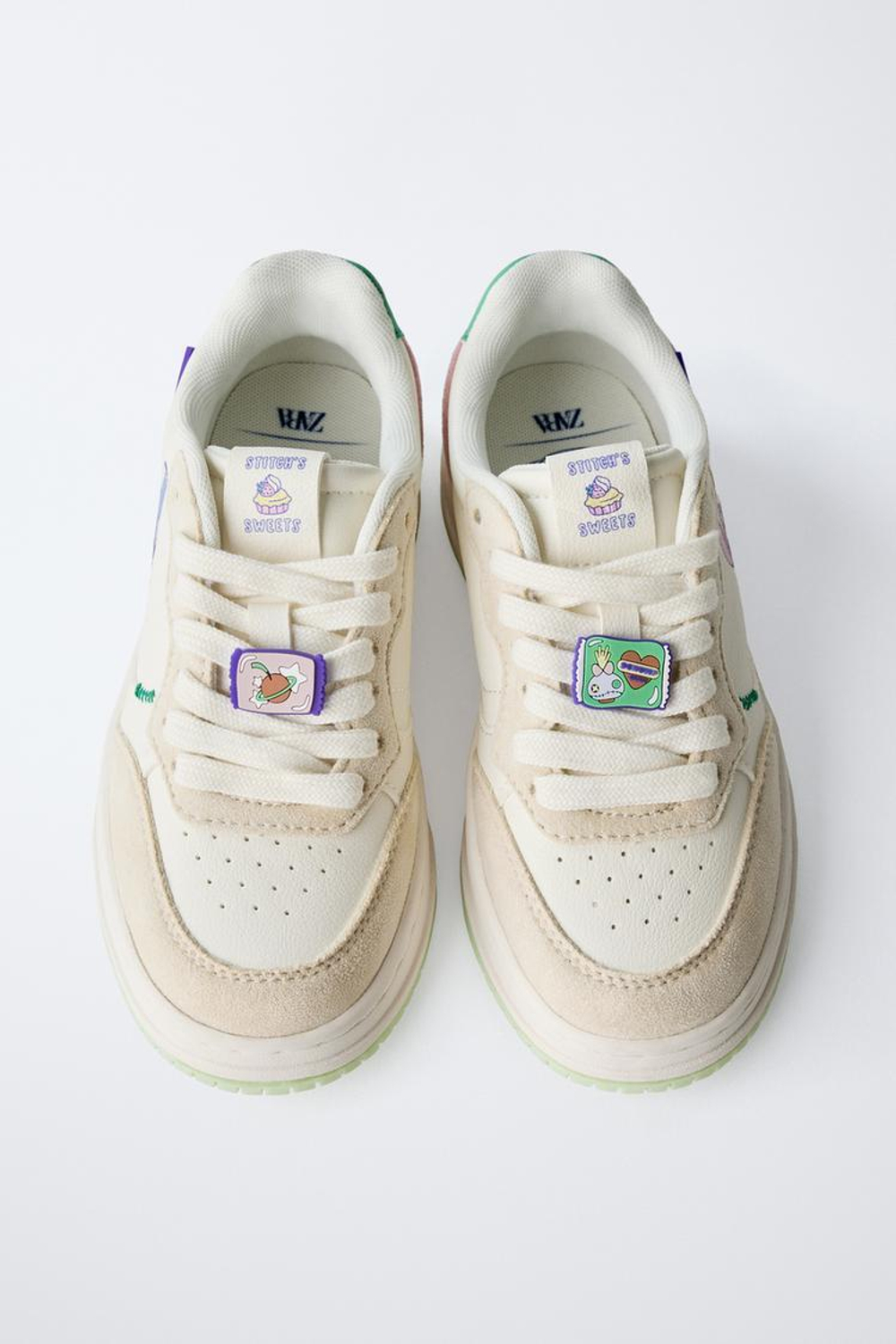 ZARA КРОССОВКИ LILO & STITCH © DISNEY, БЕЛЫЙ