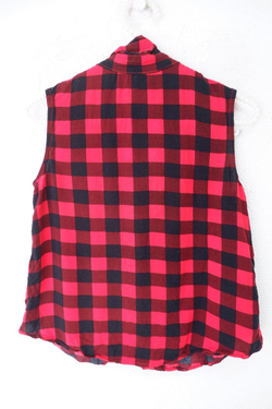 Рубашка Gee Jay без рукавов в клетку на 12-14 лет