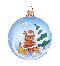 Элита НФШ-1653/2 Ел.украшение Шар «Собачка» 85 мм