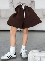 Осенний костюм для девочки, лонгслив и шорты