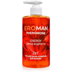 Гель для душа и шампунь Биоритм "Energy", с феромонами, для мужчин, 430мл