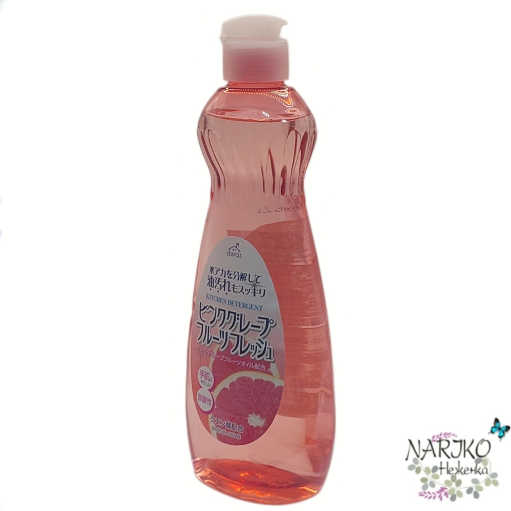 Жидкость для мытья посуды ROCKET SOAP Awa’s с маслом розового грейпфрута, 600 мл.