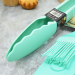 Набор кухонных принадлежностей силиконовый: лопатка+щипцы+кисточка+венчик, NNATA2