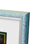 Фоторамка пластик 21х30 см Эрмитаж пастельно-синий с серебром