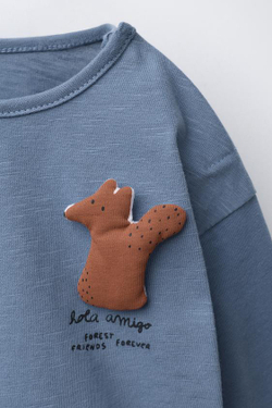 ZARA ЛОНГСЛИВ С БЕЛКОЙ, СИНИЙ