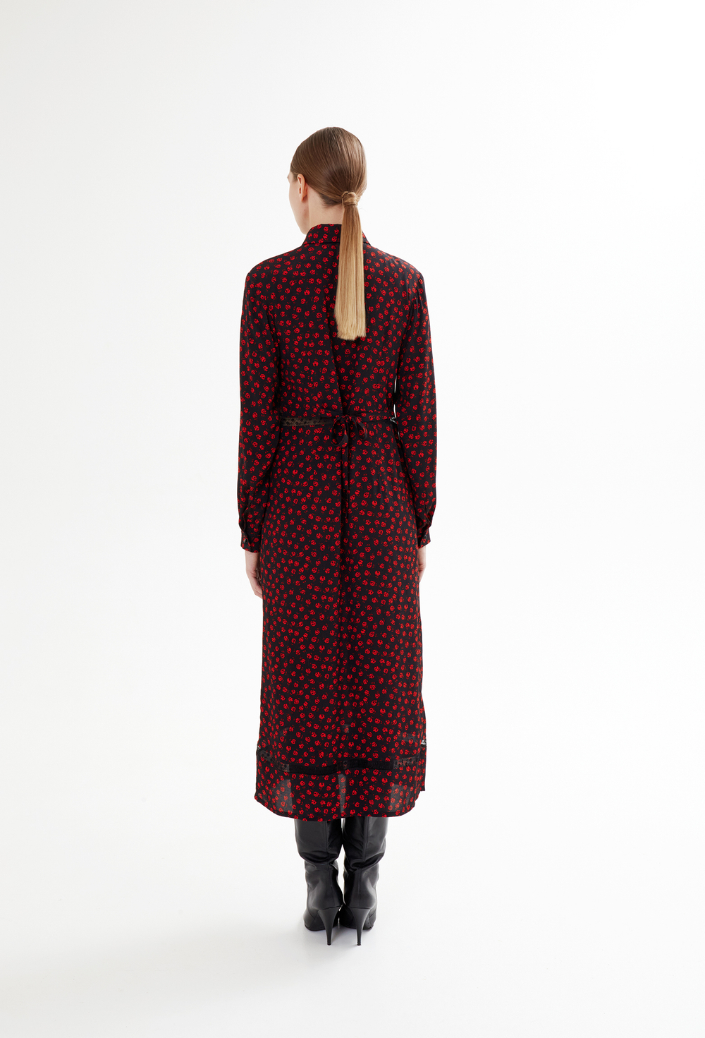 Платье «Красная роза», черный