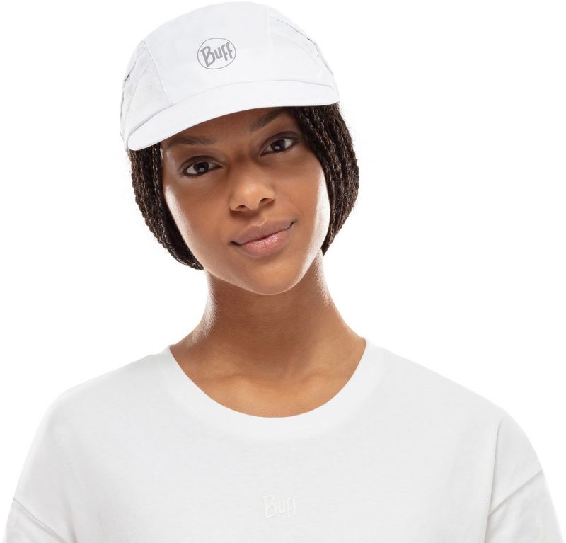 Спортивная кепка для бега Buff Pro Run Cap Solid White Фото 2