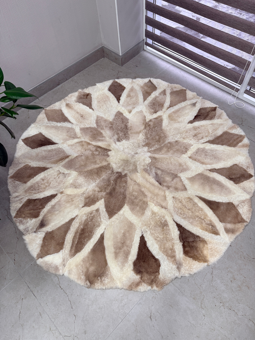 Ковер шкура натуральная овчина меховой