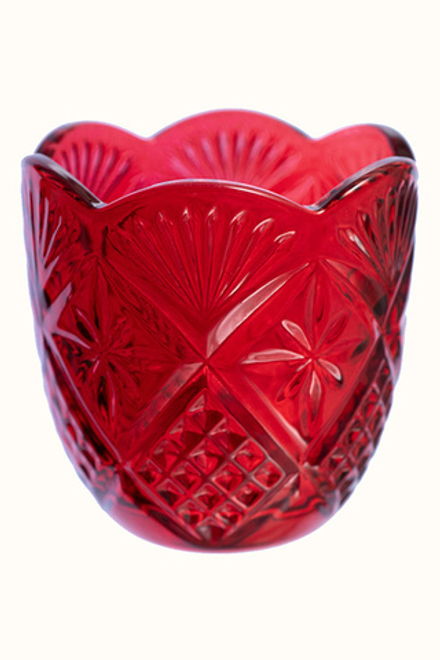 Лампада стекляная без ножки: красная (Лем)