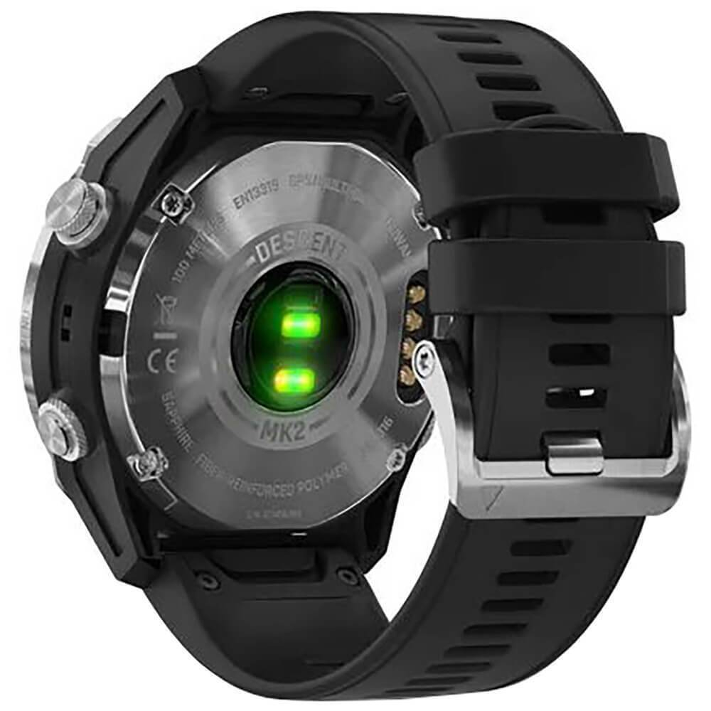 Умные часы Garmin Descent Mk2 стальные с черным ремешком 010-02132-10