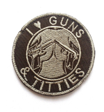 Шеврон I love guns & titties