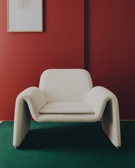 Кресло Melvia из бежевого шенилла