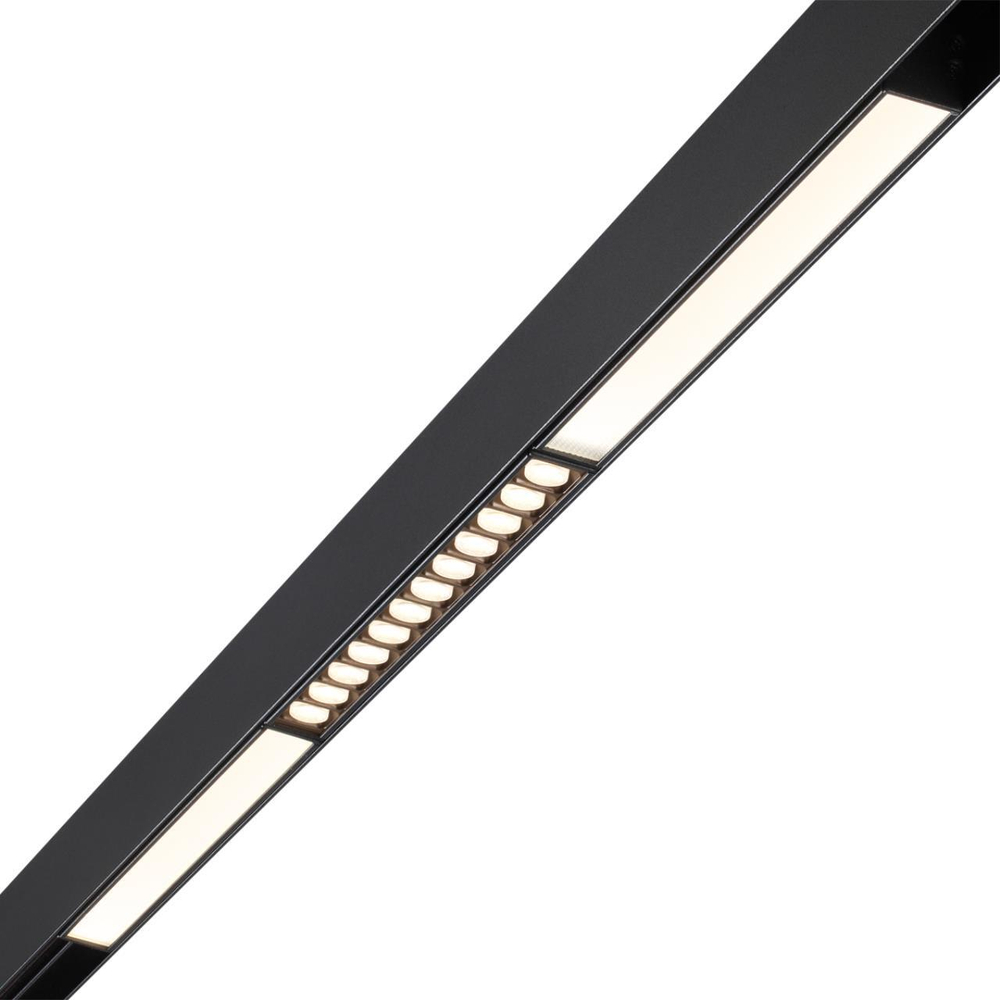 358618 SHINO NT21 064 черный Трековый низковольтный св-к диммируемый с ДУ, со сменой цв.температуры IP20 LED 3000~6500К 12W 48V FLUM