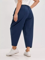 Штаны бананы оверсайз широкие индиго