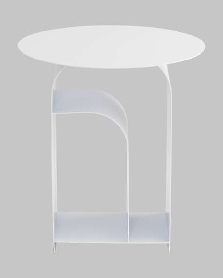 Журнальный столик Arwel металл белый