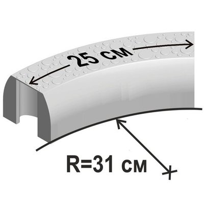 Поворот малый Walkedge 25 см