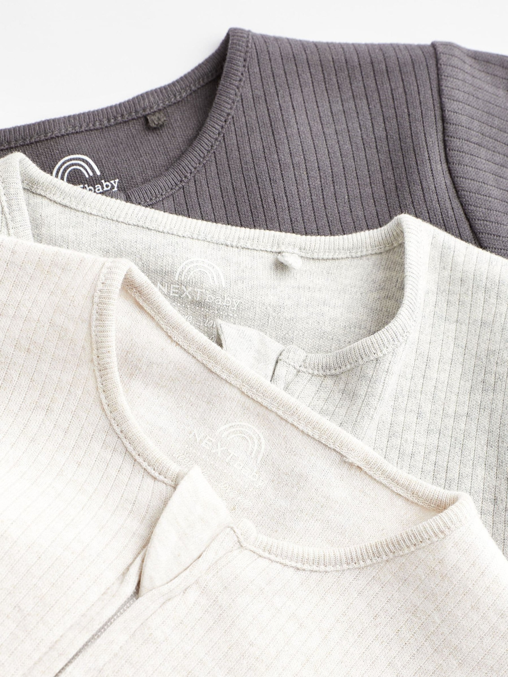 Комбинезон / Cлип для малышей Next D64-603, 3 шт., Бежевый, Серый