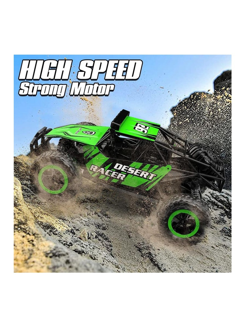 Радиоуправляемый внедорожник Volantex RC Desert King зеленый 4WD 2.4G 1/16 RTR