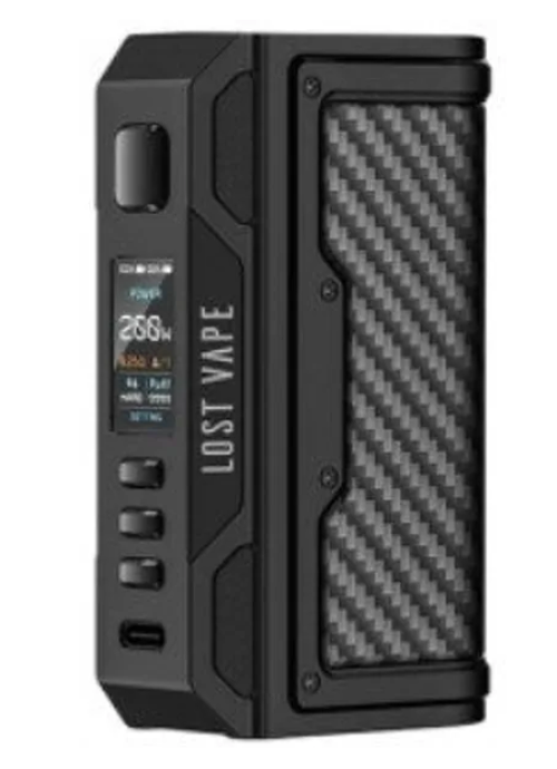 Боксмод Lost Vape Thelema Quest 200W Mod - Black Carbon Fiber
