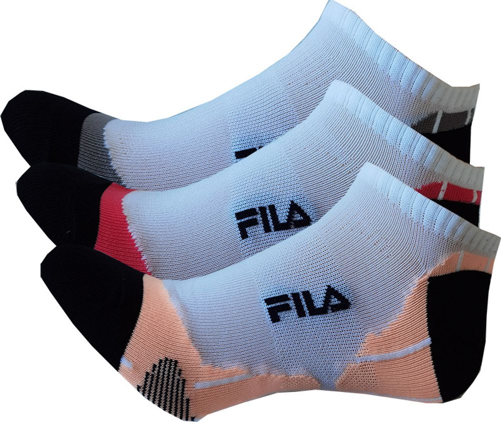 Теннисные носки Fila Calza Invisible Socks 3P - white lady