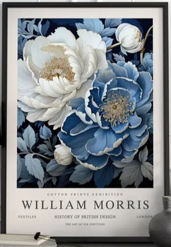 Постер "Цветы" William Morris (Уильям Моррис), 20x30 см