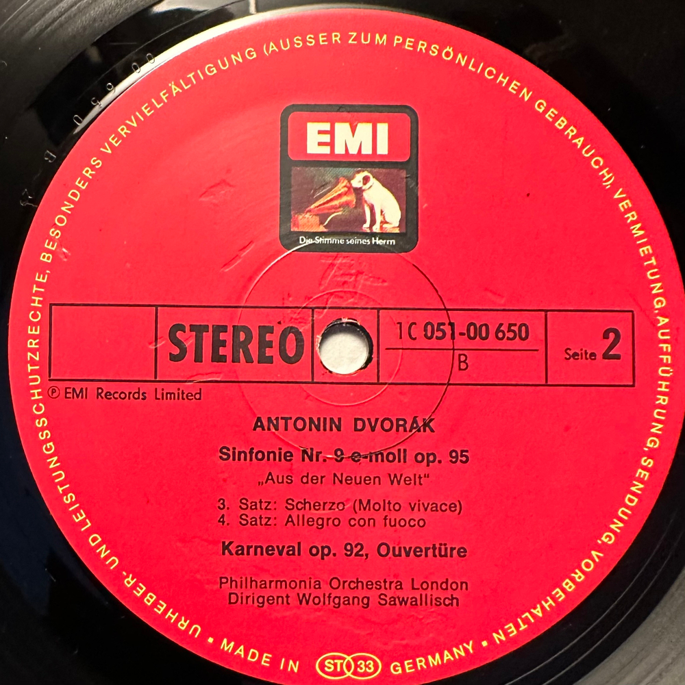 Дворжак, Сметана - Симфония № 1. 9 ми минор соч. 95 Из нового мира / Карнавальная увертюра, соч. 92 • Молдау (Германия)