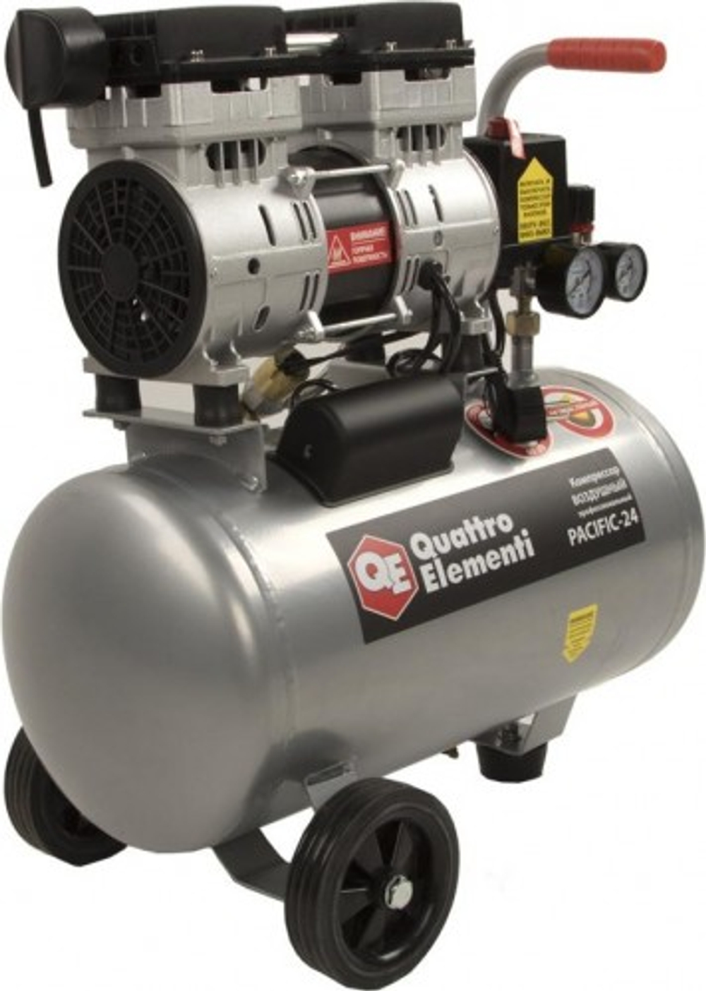Компрессор поршневой безмасляный QUATTRO ELEMENTI PACIFIC-24 911-475