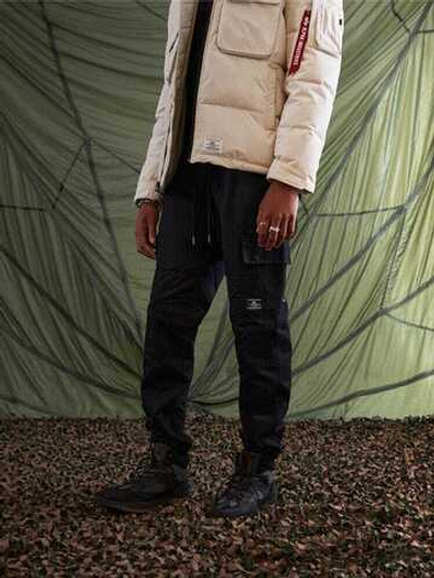 Брюки джоггеры Alpha Industries Cotton Jogger (черные - black)