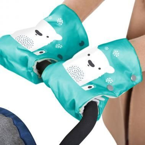 Рукавички д/санок Ника МИШКА ИЗУМРУД*15 РС2