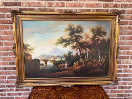 Винтажная картина «Европейский пейзаж»