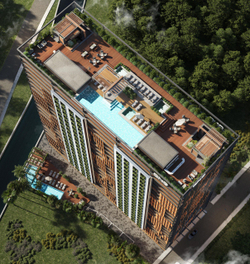 ЖК "STAY&RENT" Грузия, Батуми. Жилой комплекс премиум-класса в новом центре города. Рядом пляж 850м, парк Качиньских, велодорожки, ТРЦ и аэропорт в 5 минутах. Победитель European Property Awards 2025- 2026 в номинации «Многофункциональные комплексы»